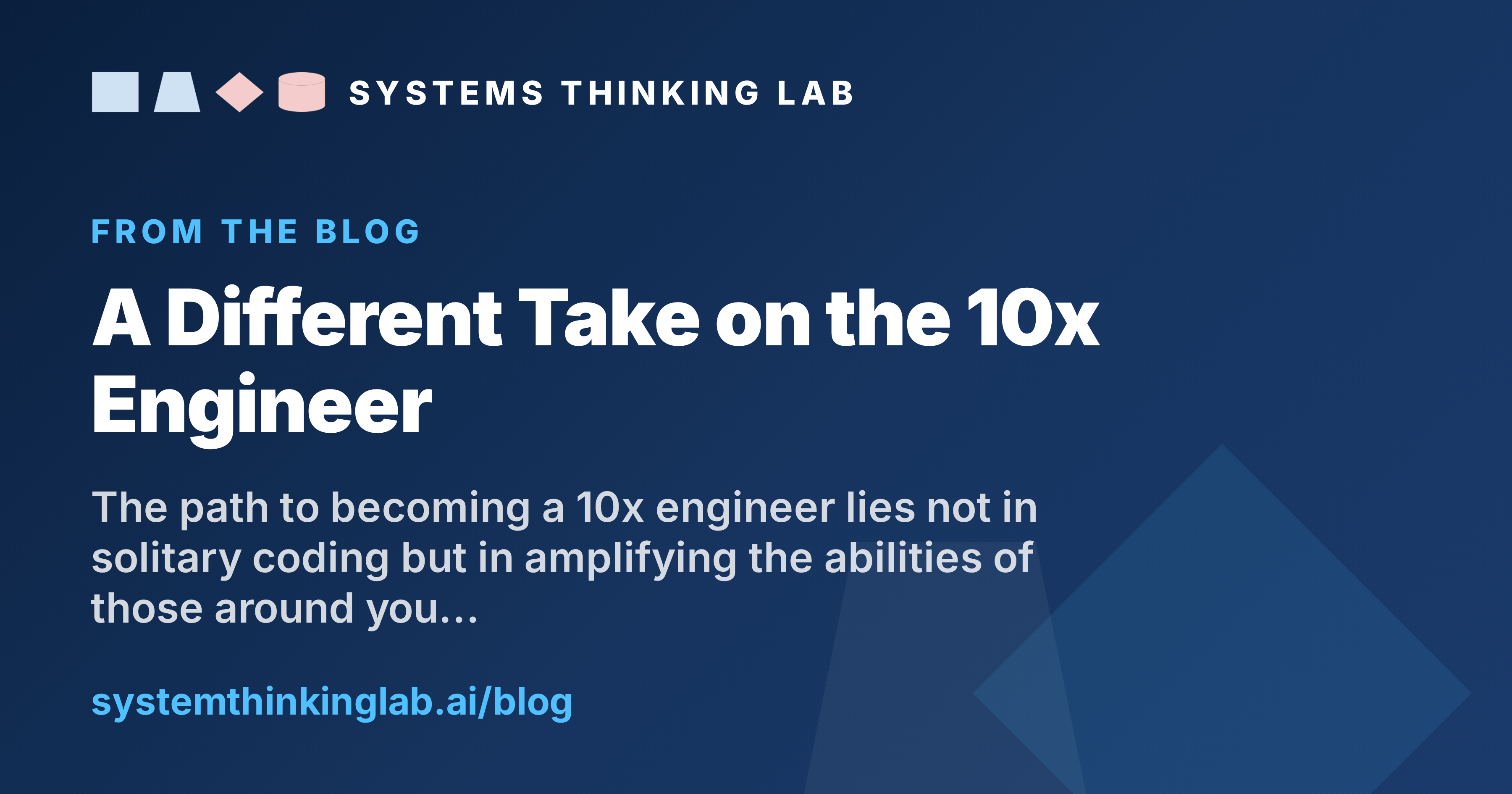 A Different Take on the 10x Engineer