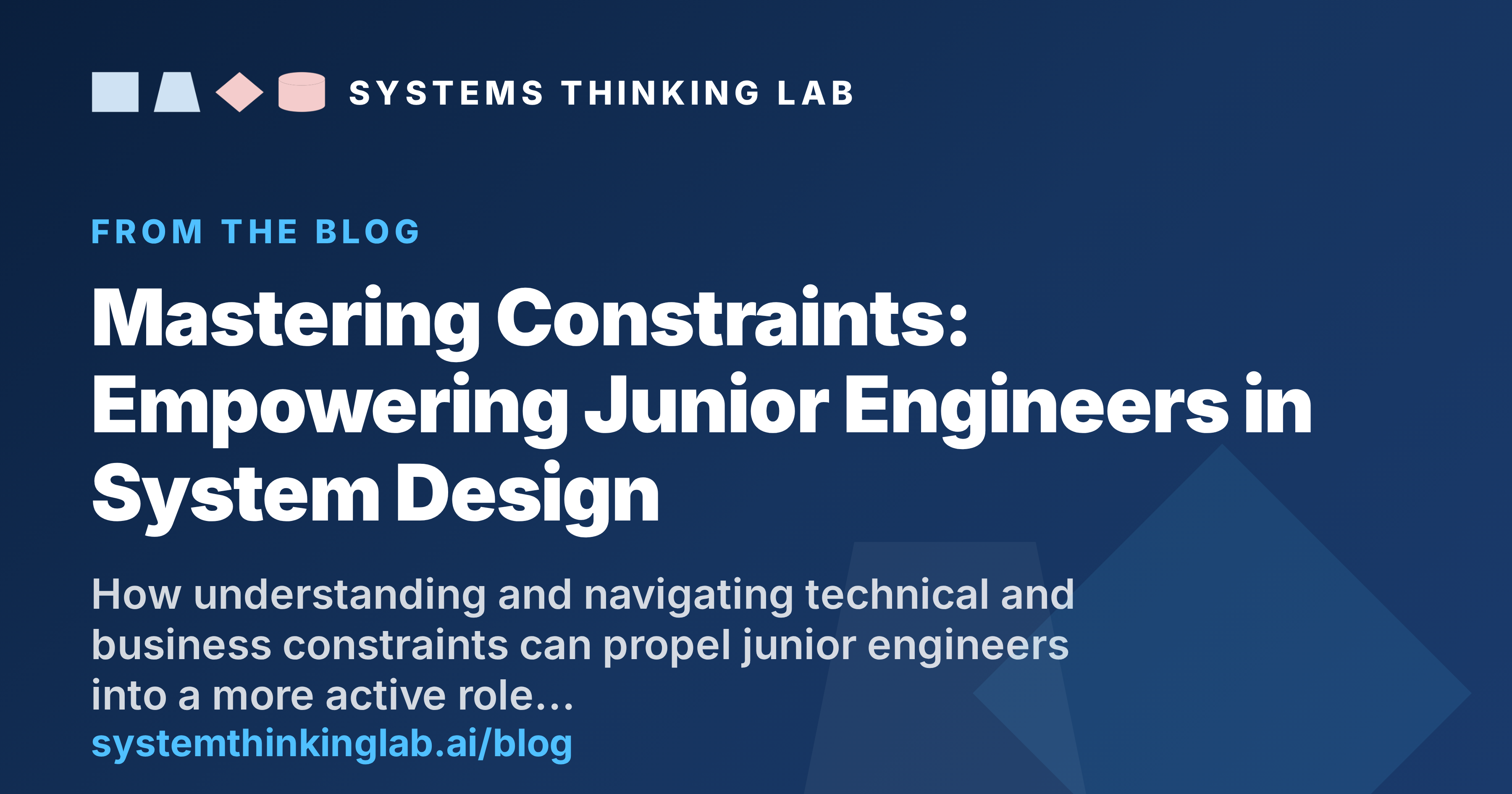 Mastering Constraints: Empowering Junior Engineers in System Design